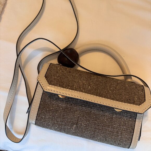 Ballen Cari x Tagua Wool Bag in Gesso Nappa Leather - Picture 4 of 9